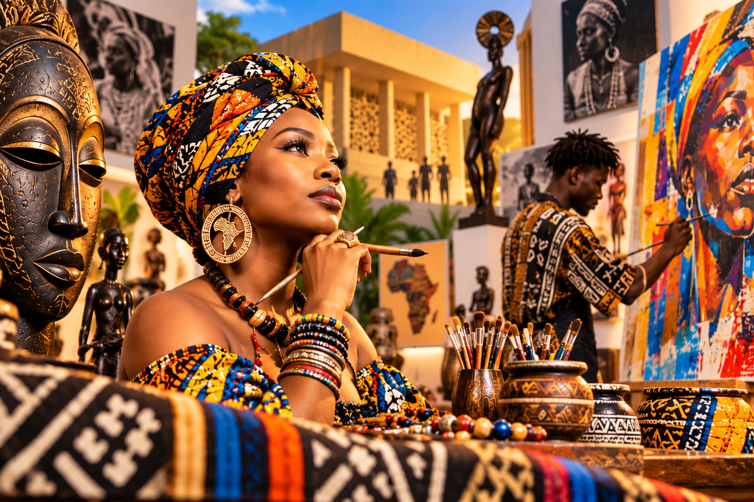 Art contemporain africain entre héritage culturel et expressions artistiques modernes